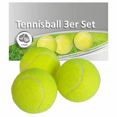 IDENA Iden Basic Tennisbälle Klasse A - 3 Stück Tennisball Tennis Ball