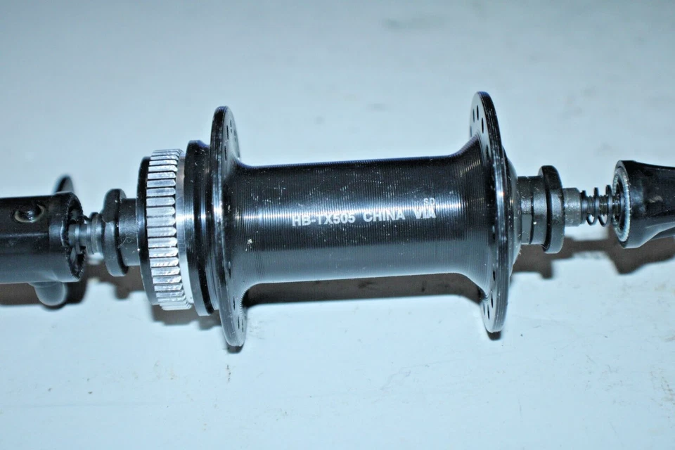 Shimano Front Bike Hub Black 36H 100mm HB-TX505 Center Disc QR Fast USA Shipping - Image 4 of 4