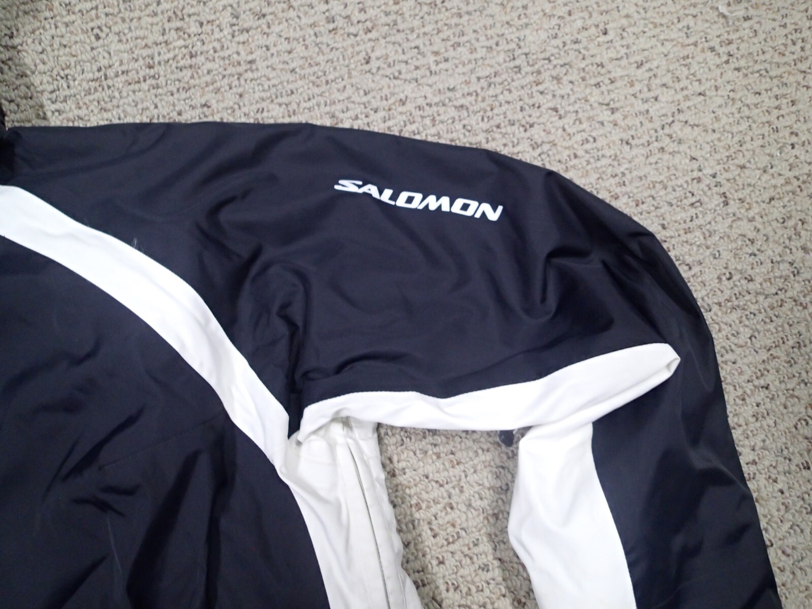 SALOMON 8K CLIMA PRO GIACCA SCI CON CAPPUCCIO donna taglia XL nero bianco