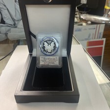 2016-W PCGS PR70 DCAM congratulations Silver Eagle Signed John Mercanti
