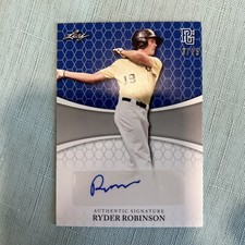 2022 LEAF PERFECT GAME NATIONAL SHOWCASE RYDER ROBINSON 3/15 AUTO