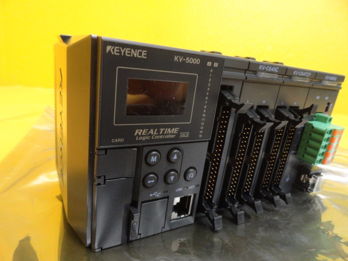 Keyence KV-5000 Realtime Logic Controller KV-C64XC KV-C64TCP Keyence KV-5000 Realtime Logic Controller KV-C64XC KV-C64TCP
