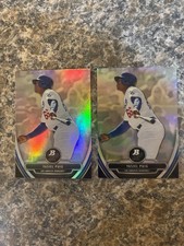 Topps Bowman Platinum Base + Chrome Lot (2) 2013 Yasiel Puig Dodgers BPCP49