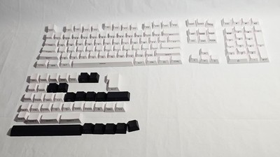 SDYZ White Side Print PBT Shine-Through Cherry Profile Keycaps