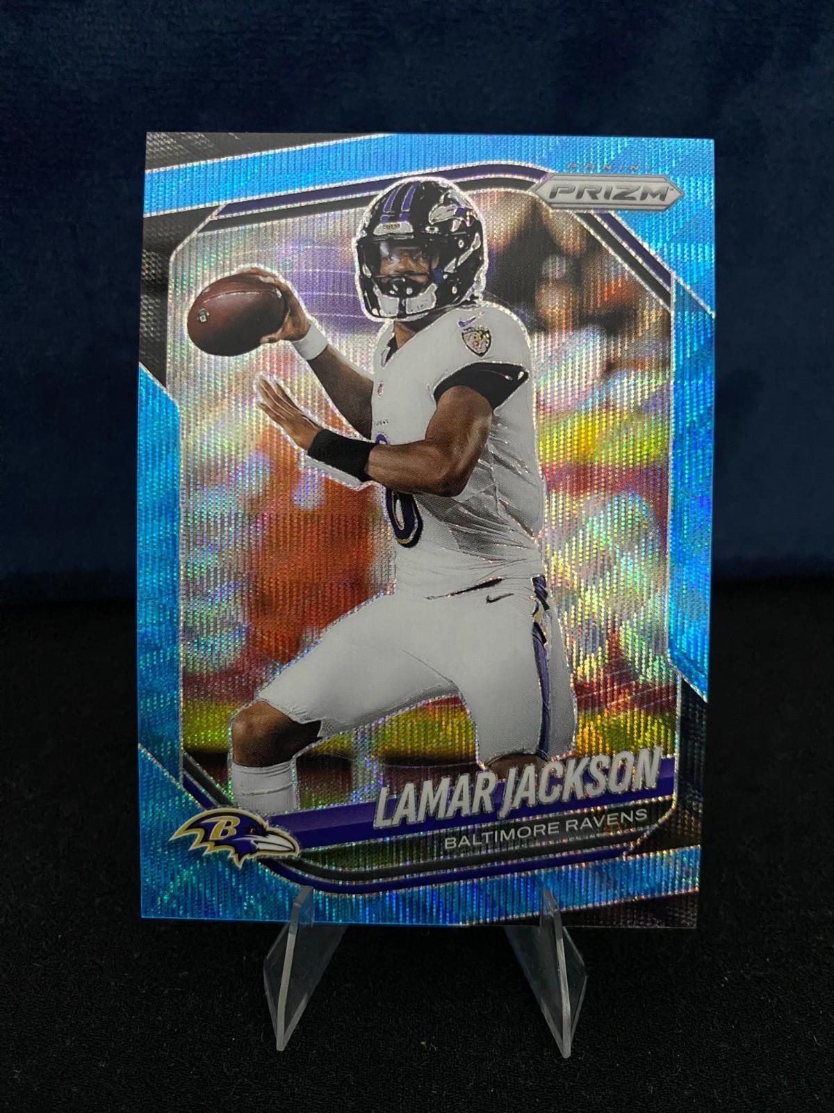 2025 Panini Prizm Lamar Jackson #78 Blue Wave /230