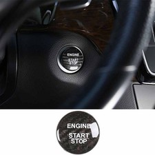 Startup Button One~Click Cover Trim Real Carbon Fiber For Benz C~Class 2015~2021