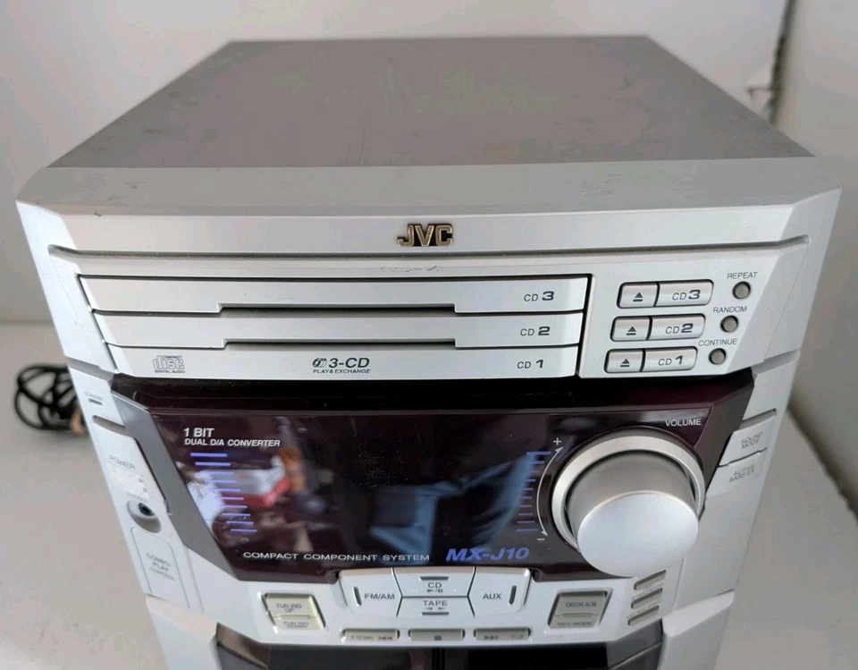 RARE VTG JVC MX-J10 Hi-Fi Compact Component System& Speakers - READ - Image 3 of 4