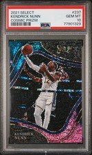 2021 Select Prizms Cosmic Kendrick Nunn #237 PSA 10