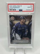 2025 Topps Tribute Julio Rodriguez #42 Black 1/1