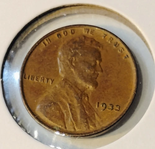 1933 P Lincoln Cent, Penny, Fine Condition