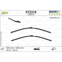 Wischblatt Valeo Aquablade 572318, 600/560Mm, Vorne, 2 StüCk