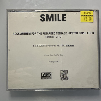 Smile Rock Anthem For Teenage Hipster CD Promo Single