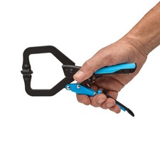 OX 7in Locking C Clamp with Swivel Pad - Heavy Duty Vise Grip