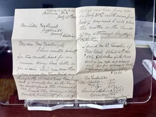 1895 Baltimore Washington Street Medical Collection Dispute Letter 3 Pages GREAT
