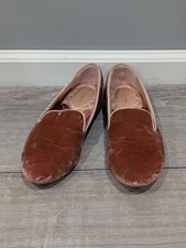 Birdies The Starling Women's Size 7.5 Pink Velvet Slippers Loafers Shoes Flats
