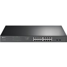 TP-Link JetStream 16-Port Gigabit Easy Smart PoE/PoE Switch TLSG1218MPE