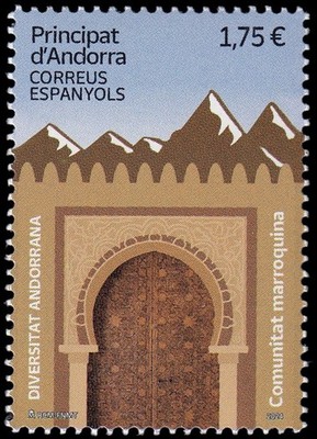 Andorra 2024 Edifil 564 Sello ** Diversidad Comunidad Marroqui Michel 562