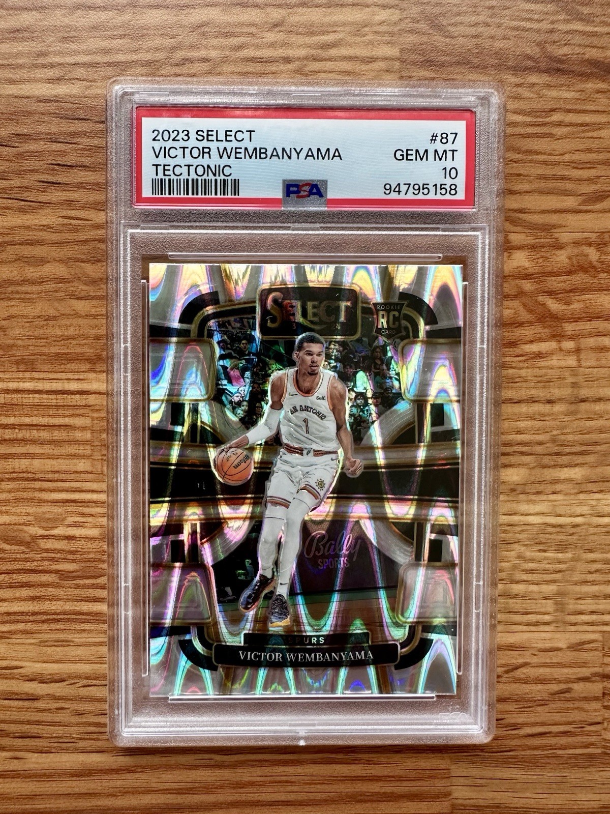 2023 Select Victor Wembanyama Tectonic Rookie RC PSA 10 Spurs