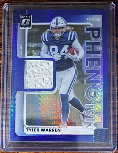 2025 Donruss Optic Tyler Warren Blue Hyper (RAW)