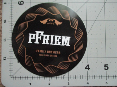 PFRIEM BREWERS Hood River Oregon STICKER decal craft beer brewery brewing B