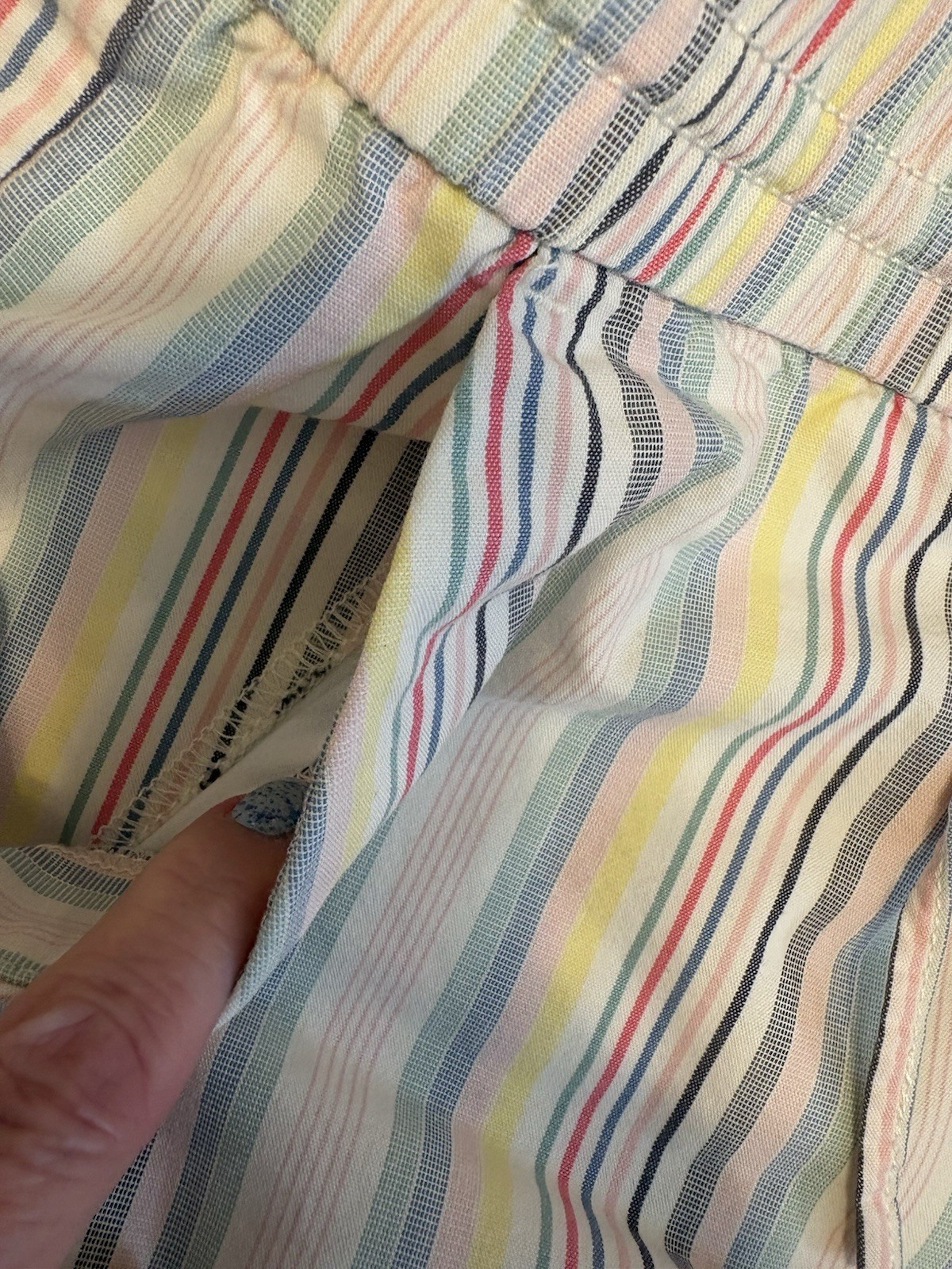 Ann Taylor Loft Pull On Multi Colored Striped Sho… - image 4