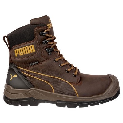 USED PUMA Safety Conquest CTX HIGH Men's Boots,COA.TEX-Membrane,Brown, Size M12