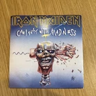 Iron Maiden Can I Play With Madness 7" Vinyl Black Paper Labels EMI Records EM49
