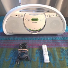 Sony ZS-Y3 CD-R/RW Radio Player Boombox AM/FM w/ Remote Tested Works Clean AC/DC