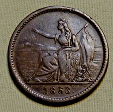 Rare Patriotic 1863 Civil War Token - Christoph Karl, New York - Lot 464
