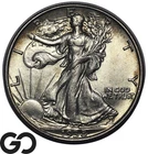 1938-D Walking Liberty Half Dollar *Key Date, Low Mintage* BU++