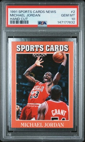 147177632 Michael Jordan 1991 Sports Cards News #2 PSA 10
