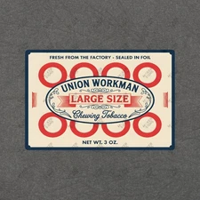 Vintage Style Union Workman Chewing Tobacco Metal Sign Farmhouse #700985