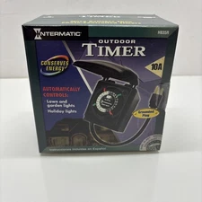Intermatic 24 Hour Automatic Outdoor Timer 10A 1200W-120V Grounded Plug HB35R