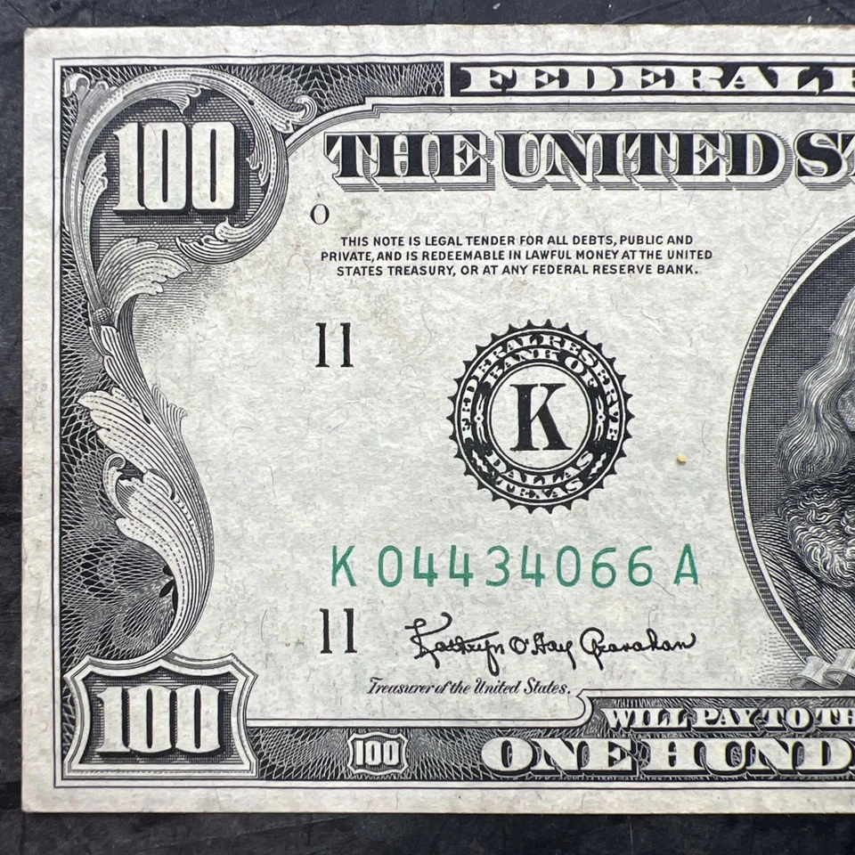 1950 ONE HUNDRED DOLLAR BILL FEDERAL RESERVE NOTE - Image 2 of 4