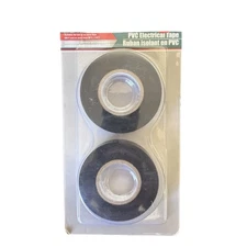 2PackTool Bench Hardware PVC Electrical Tape 2 Rolls in Pack x 50 Ft Each 