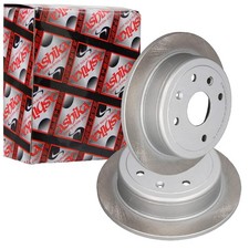 2X ASHIKA BREMSSCHEIBEN 257,5mm VOLL HINTEN PASSEND FÜR CHEVROLET LACETTI