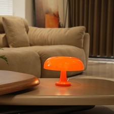 LED Table Lamp Mushroom Desk Light Bedroom Dimmable Rechargeable White/Orange