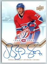PATRICE BRISEBOIS 2008-09 UPPER DECK MONTREAL CANADIENS CENTENNIAL HABS-PB 89748