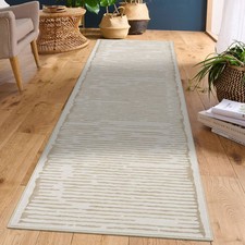 Washable Striped Runner Rug 2x6 Non-Slip Strip Rugs for Hallway Low Pile