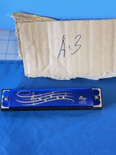 Imperial Blue Musical Notes Harmonica 2014