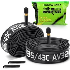 2 Pack 700x35C/38C/40C/43C AV32mm Schrader Valve Inner Tube 700c, Butyl 700c ...