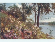 Divided-Back WATER SCENE Minneapolis And St. Paul Minnesota MN 60k cards hk3219