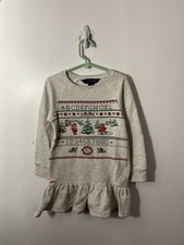 Ralph Lauren Bear ABC 123 Winter Sweater Skirt/Dress Girls Size 5T Pullover