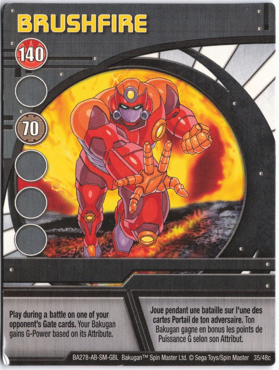 Bakugan BRUSHFIRE Blue Ability Card BA278-AB-SM-GBL 35/48c | eBay