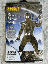 SPIRIT Kids 12/14 Silver Ninja Warrior Costume Parts Only