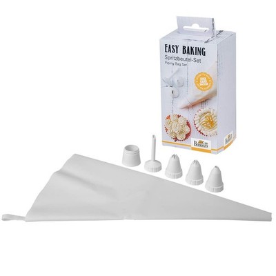 Birkmann RBV, 410909, Easy Baking, Spritzbeutel-Set, 6-teilig, Nylon, weiß,