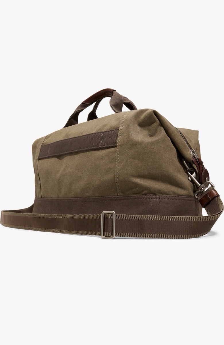 NEW!! Brooks Brothers Canvas Leather Lafayette Carry-On Travel