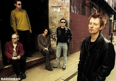 Poster RADIOHEAD - Group Back Alley 2005  ca85x60cm NEU 15398