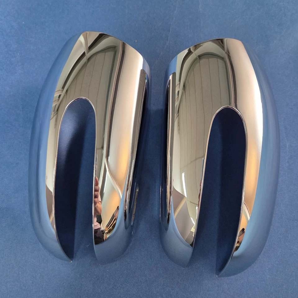 DOS CUBIERTAS DE ESPEJOS RETROVISORES CROMADOS PARA MERCEDES BENZ W211 CLASE E 2002-2006 Foto 2 de 4