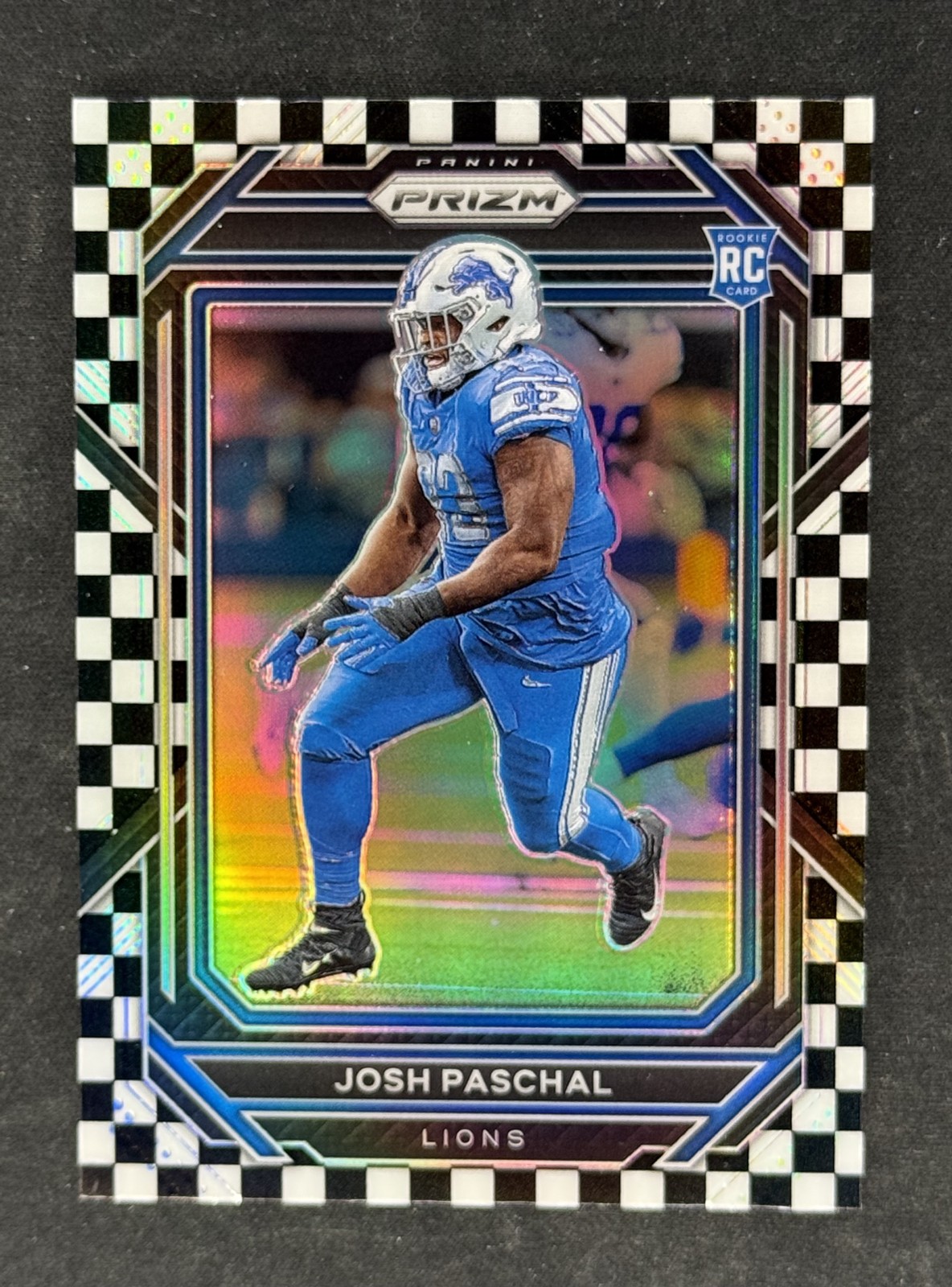 2022 Panini Prizm - Rookies Josh Paschal #389 Black & White Checker Prizm (RC)